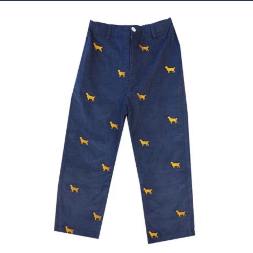 NWT Embroidered Dog Corduroy Pants - price firm